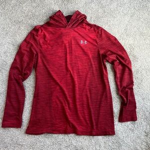Under Armour  lightweight long sleeve hooded athletic top size large